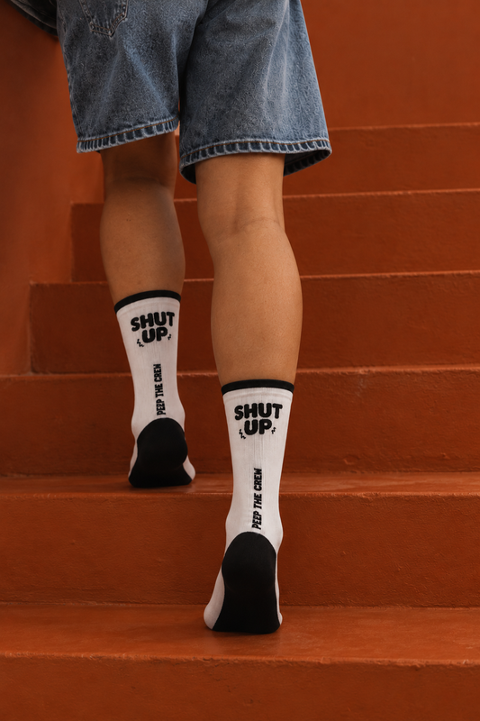 SHUT UP AND SQUAT - Crew Socks